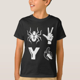 T-shirt Spider 2 Y Banana Drôle Amateur de Footbal