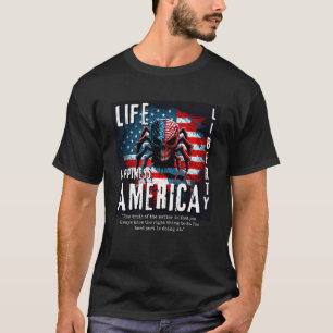 T-shirt Spider American Flag Spider 4 juillet droit mince