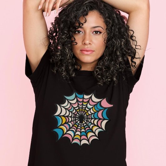 T-shirt Spider coloré Web Pastel Goth Halloween