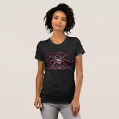 T-shirt SPIDER ET WEB Bleu Sapphire Noir (Devant entier)