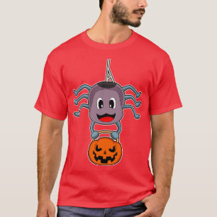 T-shirt Spider Halloween Bodybuilder Dumbbell