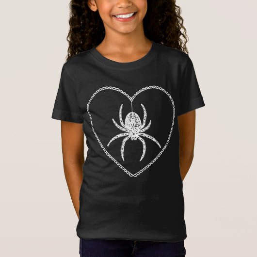 T-shirt Spider Heart (Devant)