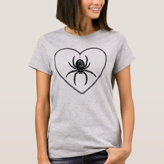 T-shirt Spider Heart (Devant)