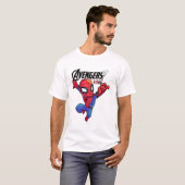 T-shirt Spider-Man – Chibi Marvel Superhero Art (Devant entier)