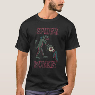 T-shirt Spider Monkey Tee Creative Aztec Design pour IUCN 