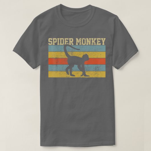 T-shirt Spider Monkey Vintage (Design devant)