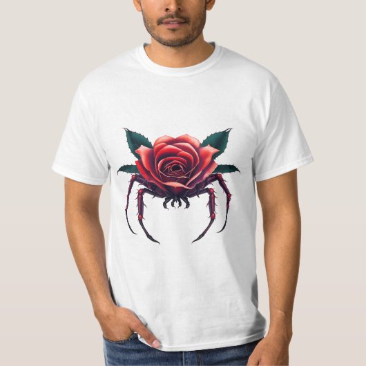 T-shirt Spider rose (Devant)