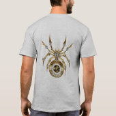 T-shirt Spider Steampunk sur Arrière - plan pourpre (Dos)