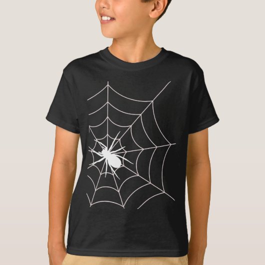 T-shirt Spider Web Grossesse Faire-part Halloween (Devant)