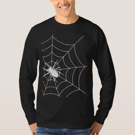 T-shirt Spider Web Grossesse Faire-part Halloween (Devant)