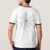 T-shirt Spider Web Halloween Homme Chemise (Dos entier)