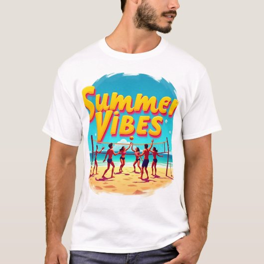 T-shirt Spike the Sun: Summer Vibes Unleashed (Devant)