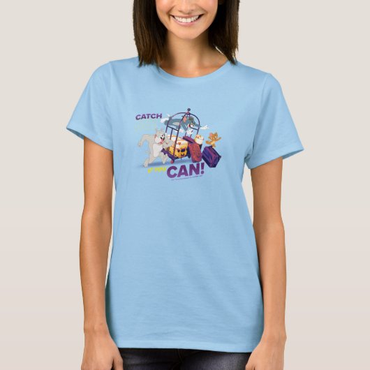 T-shirt Spike, Tom & Jerry - Catch Me If You Can (Devant)