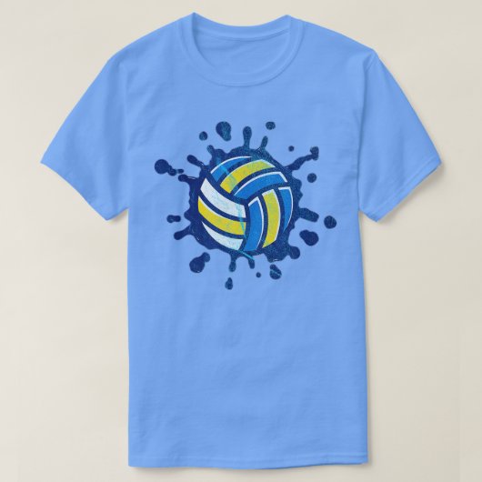 T-shirt Spiker Setter Server Beach Volleyball Water Splatt (Design devant)