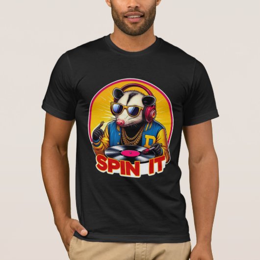 T-SHIRT SPIN IT-OPOSSUM DJ 6 (Devant)