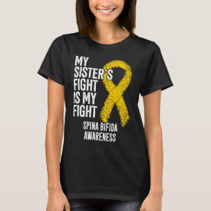 T-shirt Spina Bifida Le combat de ma soeur est mon combat 