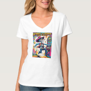 T-shirt Spinnin et Grinnin pour toujours – Cowboy psychédé