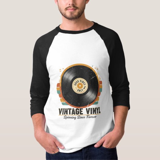 T-shirt Spinning Since Forever Vinyl Shirt (Devant)