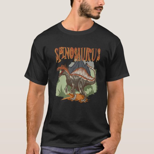 T-shirt Spinosaurus  Dino  Dinosaur Identification (Devant)
