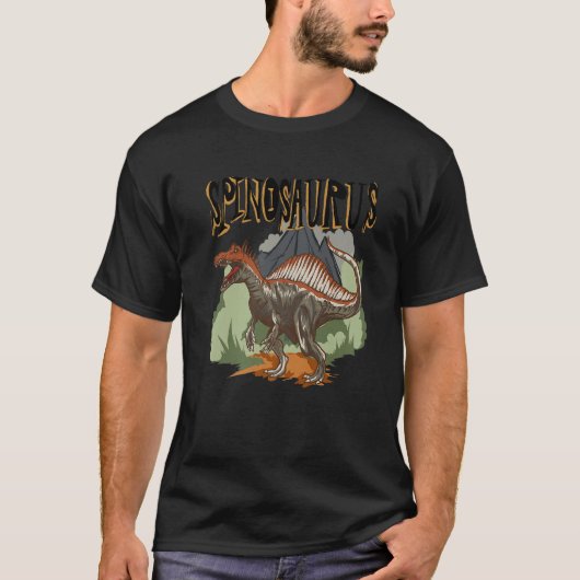 T-shirt Spinosaurus  Dino  Dinosaur Identification  1 (Devant)