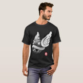 T-shirt Spiny shell sumi e funny (Devant entier)