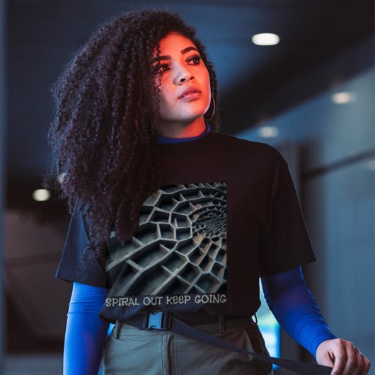 T-shirt Spiral Sortir Continuer - Fibonacci Inspiré