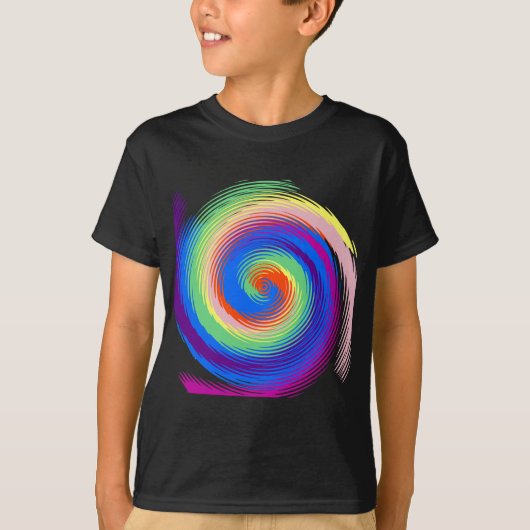 T-shirt spirale colorée (Devant)