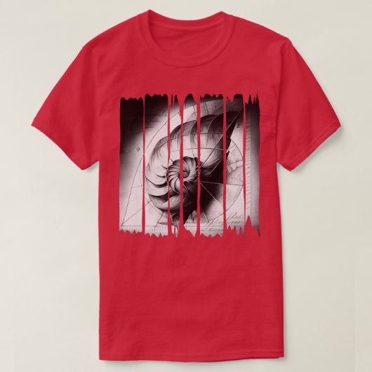 T-shirt spirale de Fibonacci (Design devant)
