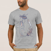 T-shirt Spirale de Fibonacci sur les bugs d'eau douce (Devant)