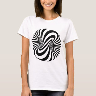 T-shirt Spirale de l'illusion optique 3D