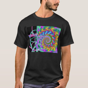 T-shirt spirale de Phoenix d'arc-en-ciel