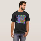 T-shirt spirale de Phoenix d'arc-en-ciel (Devant entier)
