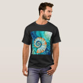 T-shirt Spirale de rêve des profondeurs (Devant entier)