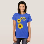 T-shirt Spirale de tournesol (Devant entier)