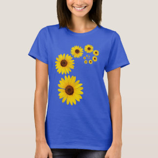 T-shirt Spirale de tournesol
