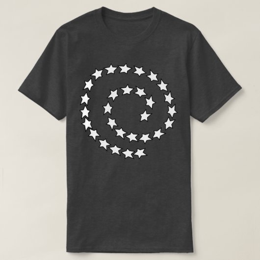 T-shirt Spirale des étoiles (Design devant)