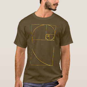 T-shirt Spirale sacrée de Fibonacci de rapport d'or