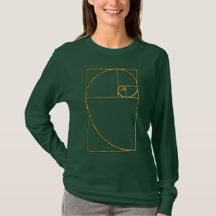 T-shirt Spirale sacrée de Fibonacci de rapport d'or