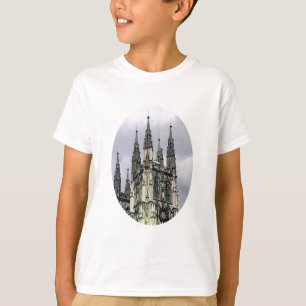 T-shirt Spirales o d'église de l'Angleterre Cantorbéry Le