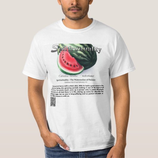 T-shirt Spirfruitualité : La Pastèque de la Patience (Devant)