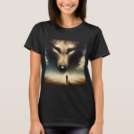 T-shirt Spirit Animal Wolf 1 (Devant)
