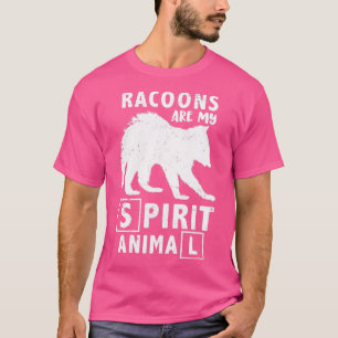T-shirt Spirit Animal Zoo Keeper Cadeau Racoon