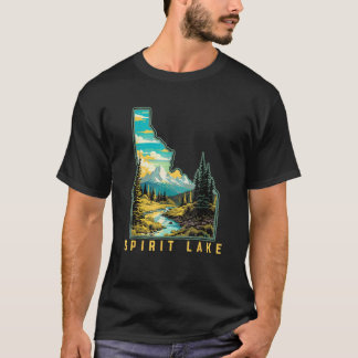 T-shirt Spirit Lake État Idaho Nature extérieure Graphique