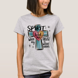 T-shirt Spirit Lead Me Croix chrétienne Chemise
