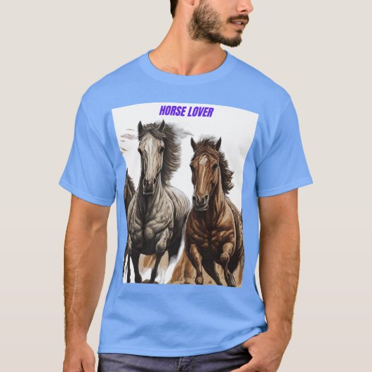 T-shirt 🔥 Spirits Gratuits Courez Wild Horseback Rider Te (Devant)
