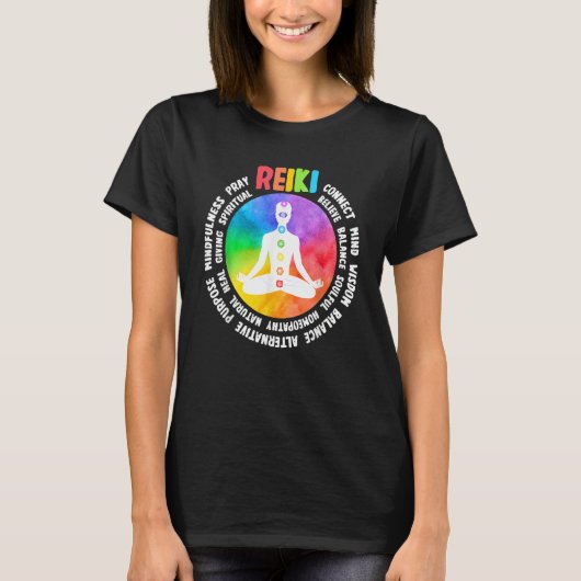 T-shirt Spiritual Healing Holistic Healer Meditation Chakr (Devant)