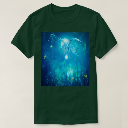T-shirt spiritueux floraux dans la forêt (Design devant)