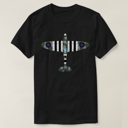 T-shirt Spitfire icône avion britannique de la Seconde Gue (Design devant)