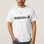 T-Shirt Spitfire Pierre Clostermann (Devant)