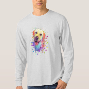 T-shirt Splash Art Labrador Retriever Lab Gift Men Women
